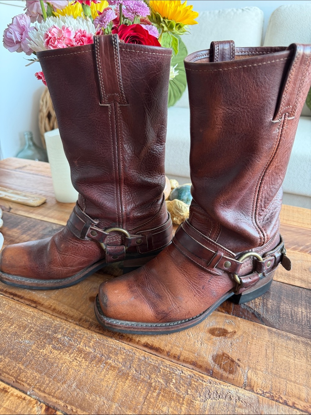 Frye Harness Boots!! ❤️ - Picture 2 of 7